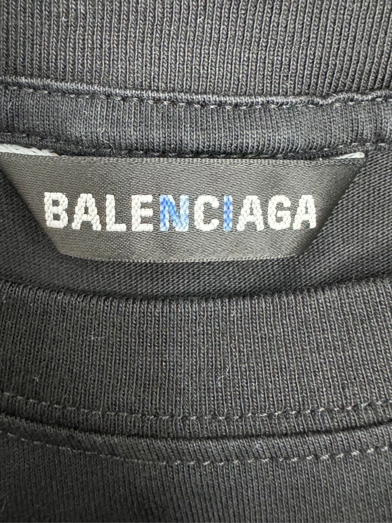 Balenciaga Balenciaga logo letter round neck white cotton short sleeved shirt Size US M / EU 48-50 / 2 - 3 Thumbnail