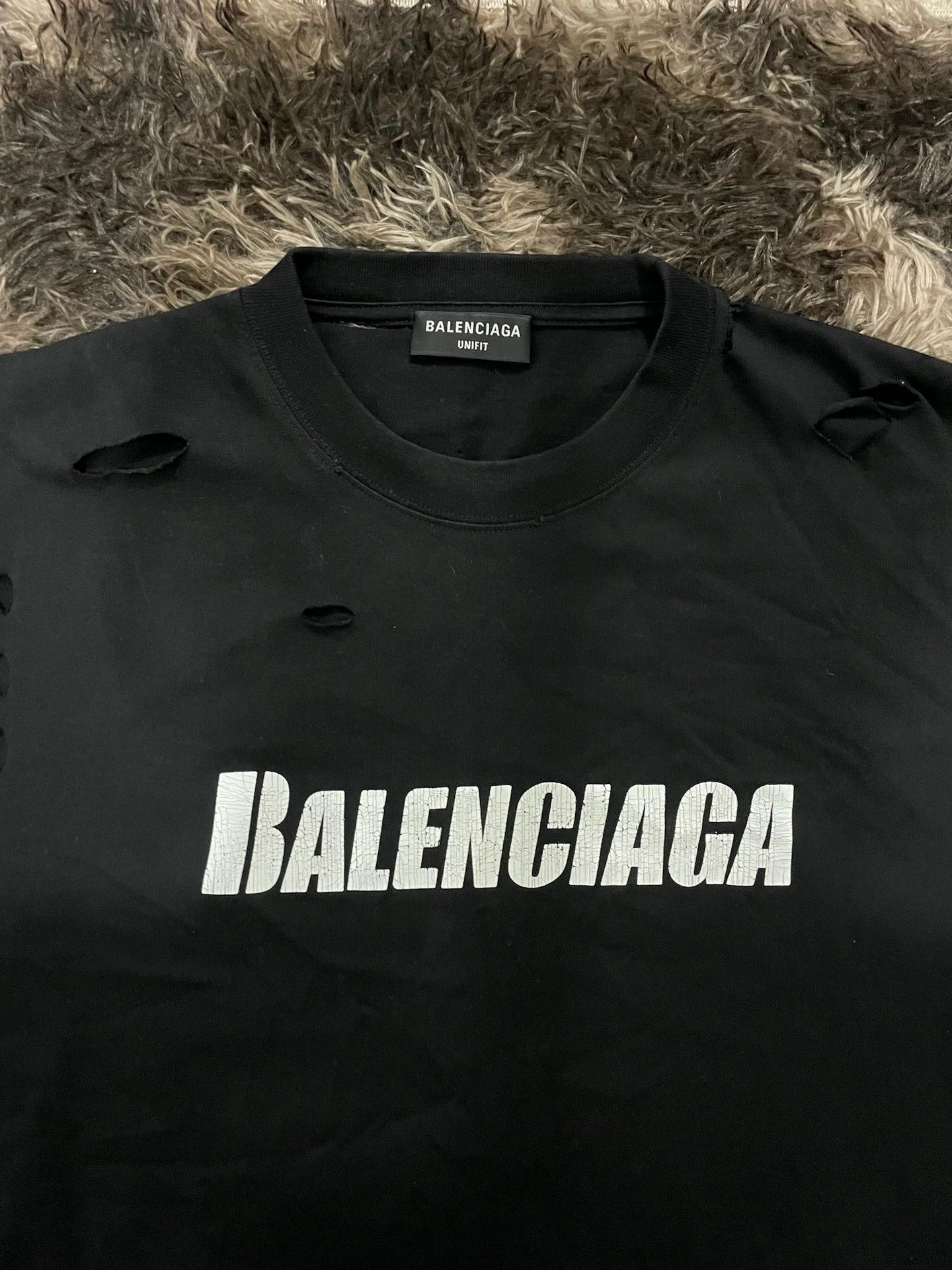Balenciaga Balenciaga Grand Destruction Short Sleeves Size US XS / EU 42 / 0 - 2 Thumbnail