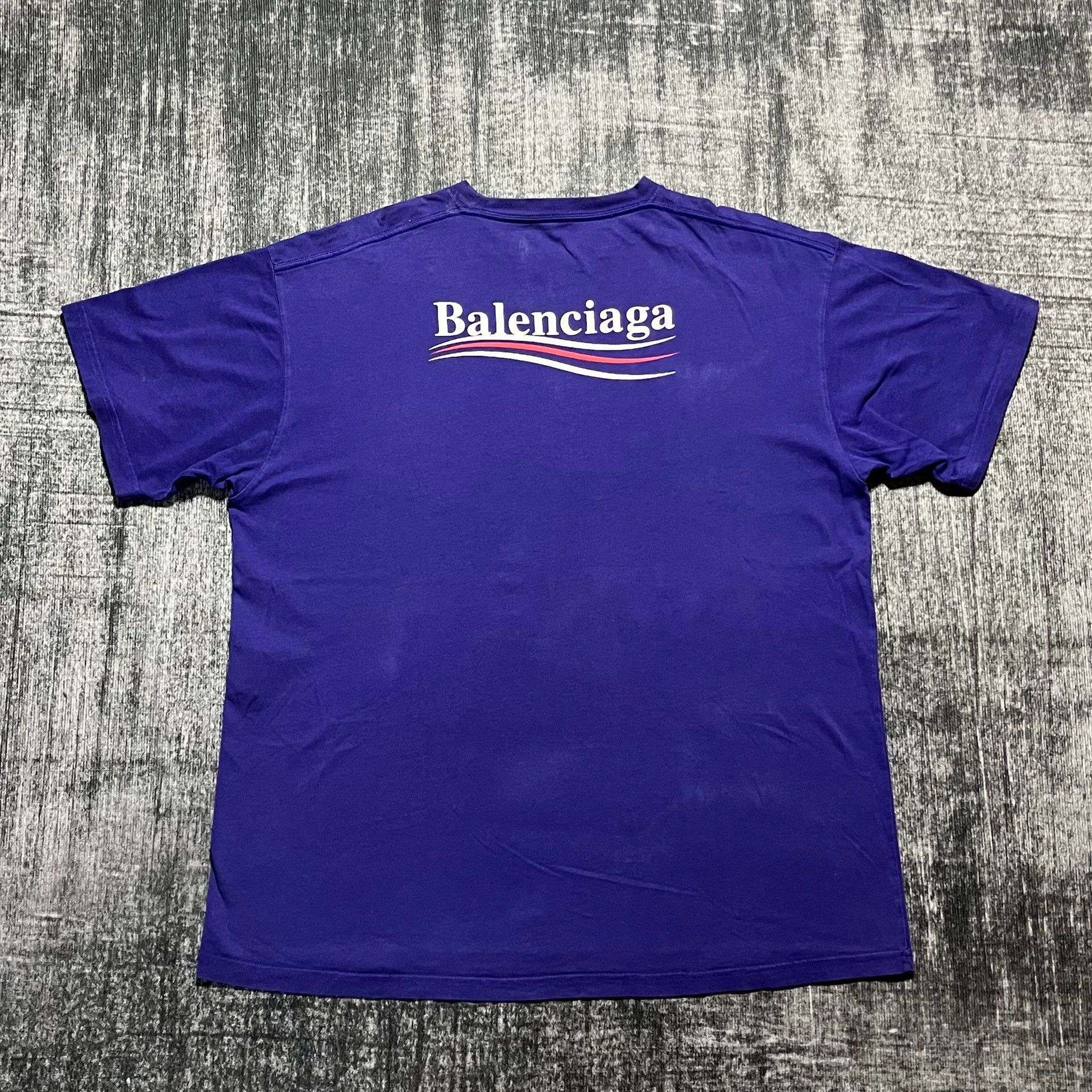 Balenciaga Balenciaga purple printed cola short sleeved T-shirt Size US M / EU 48-50 / 2 - 2 Thumbnail