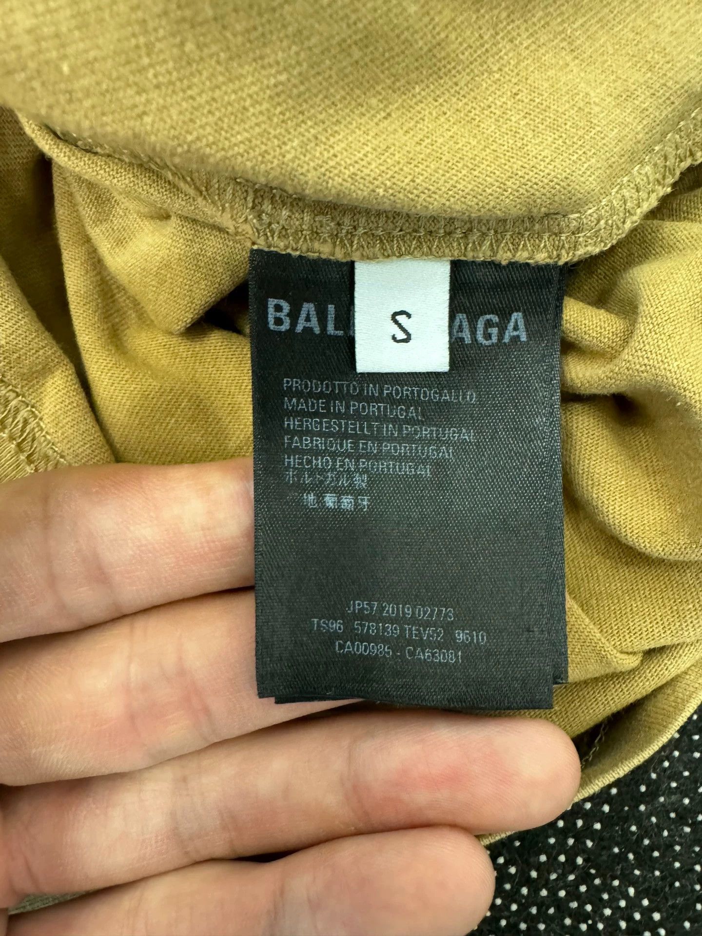 Balenciaga Balenciaga khaki wheat ear short sleeved shirt Size US S / EU 44-46 / 1 - 5 Thumbnail
