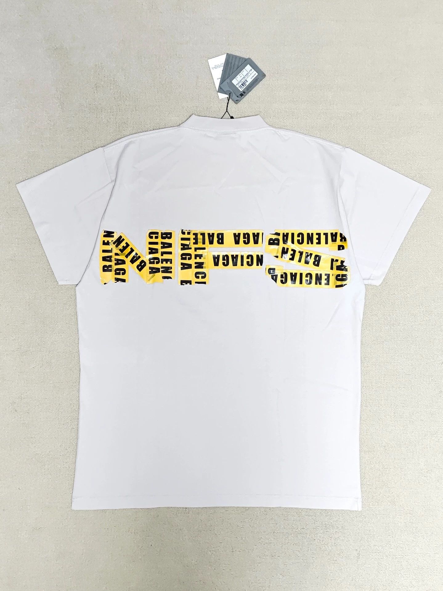 Balenciaga Balenciaga 24fall Racing Need for Speed Joint Adhesive Tape Assembles Logo Short Sleeve Size US S / EU 44-46 / 1 - 2 Thumbnail