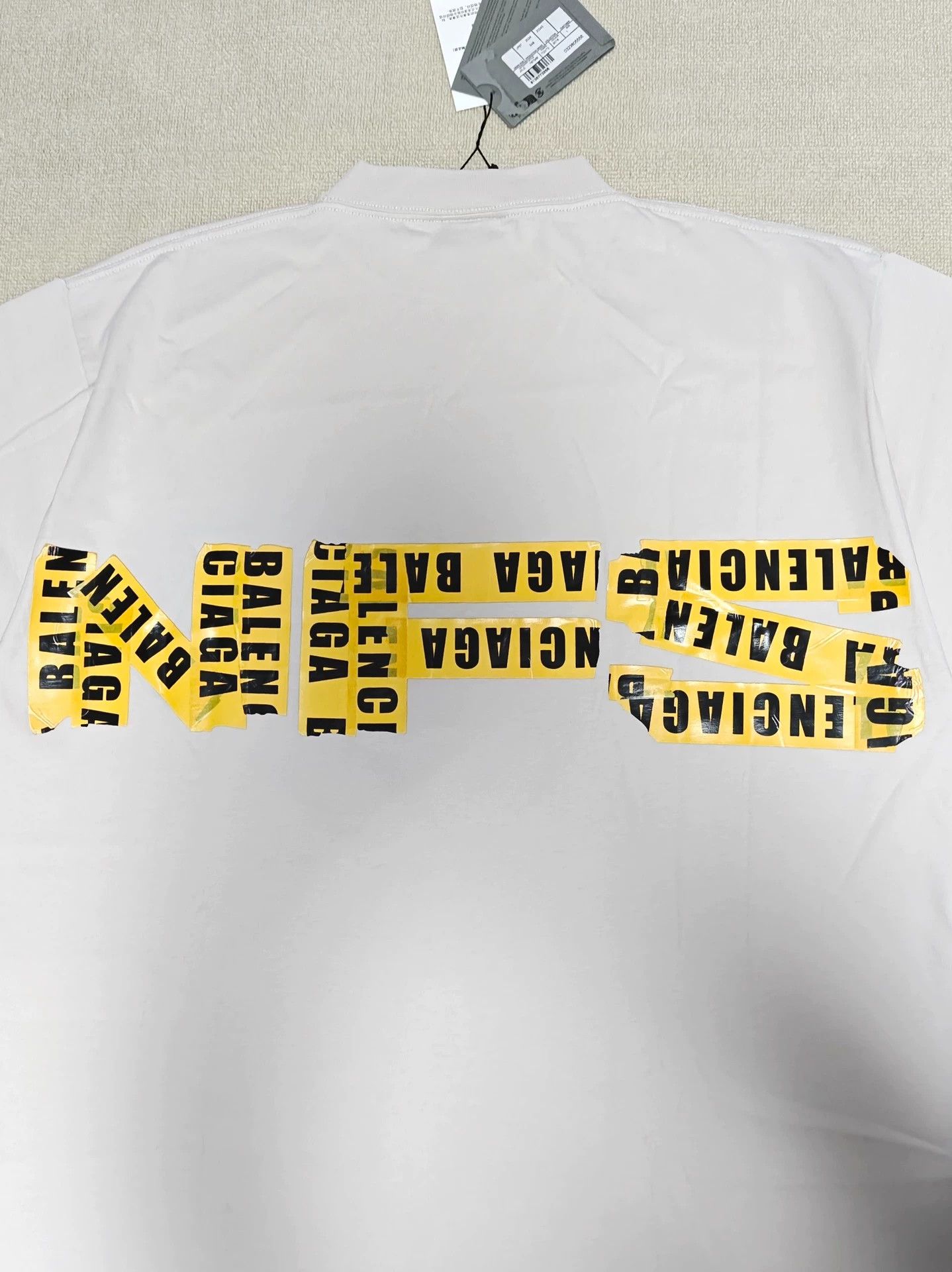 Balenciaga Balenciaga 24fall Racing Need for Speed Joint Adhesive Tape Assembles Logo Short Sleeve Size US S / EU 44-46 / 1 - 3 Thumbnail