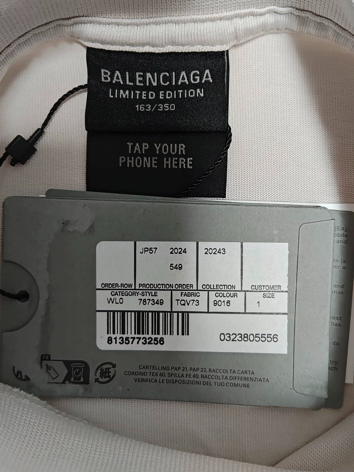 Balenciaga Balenciaga 24fall Racing Need for Speed Joint Adhesive Tape Assembles Logo Short Sleeve Size US S / EU 44-46 / 1 - 4 Thumbnail