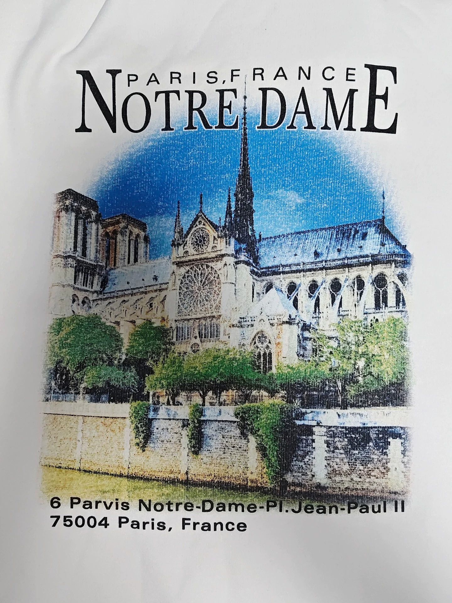 Balenciaga Balenciaga Sacred Heart Church Notre Dame de Paris washed and worn hooded sweatshirt Size US XXS / EU 40 - 4 Thumbnail
