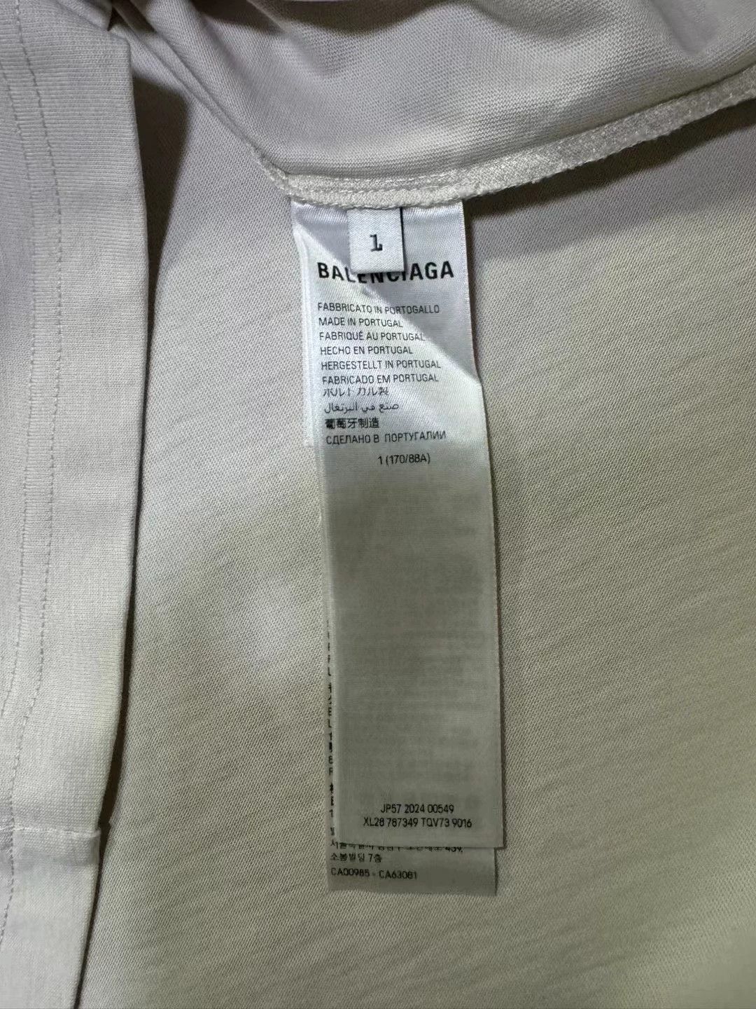 Balenciaga 24fall Racing Need for Speed Joint Adhesive Tape Assembles Logo Short Sleeve