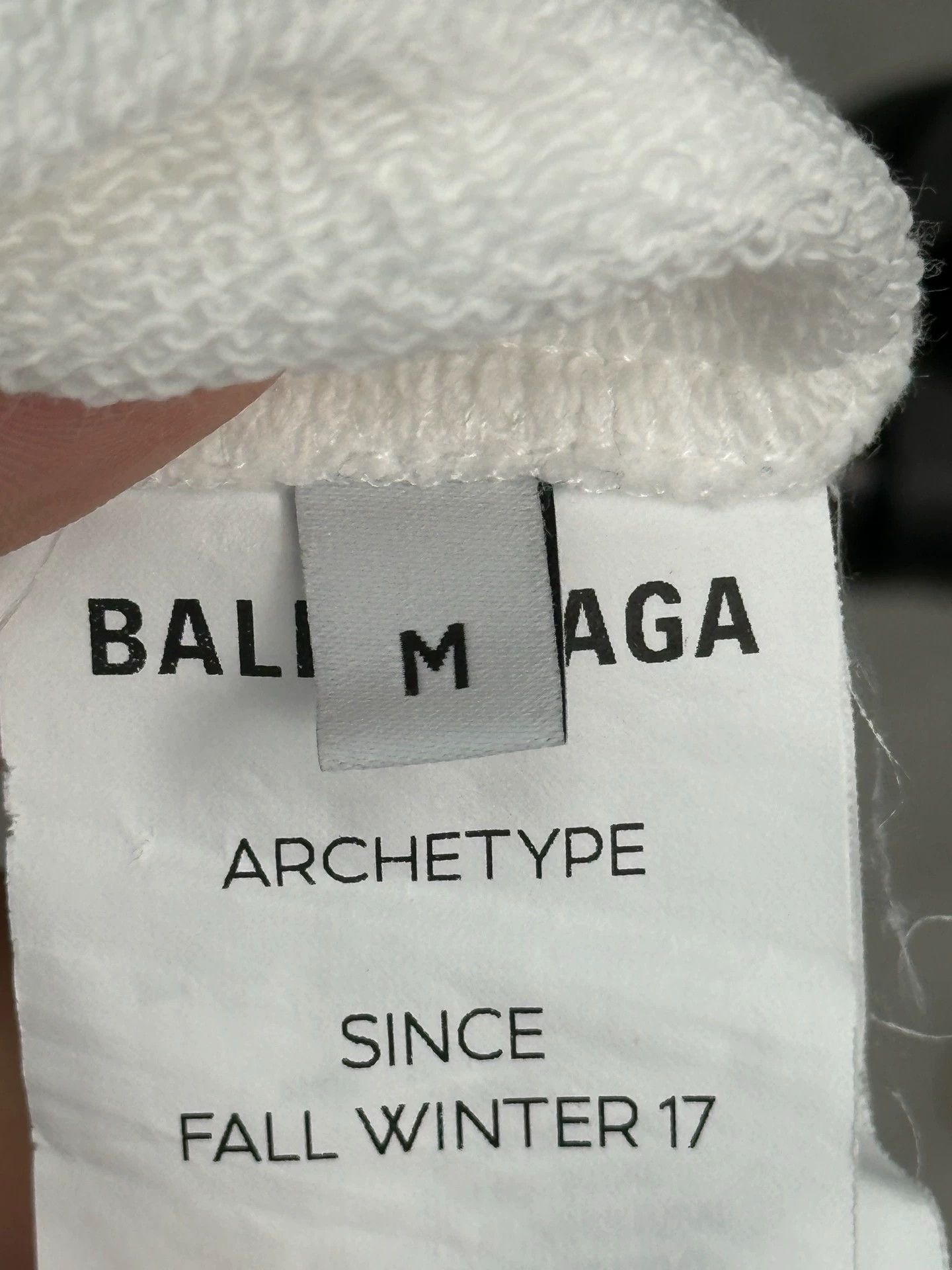 Balenciaga Balenciaga Black and White Hat with Alphabet Logo Hoodie Size US M / EU 48-50 / 2 - 3 Thumbnail