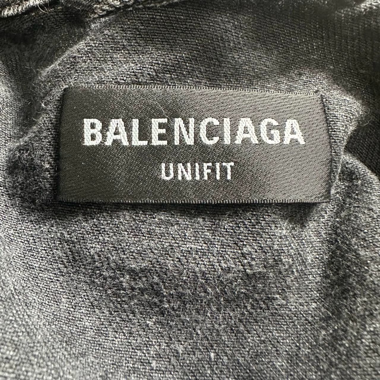 Balenciaga Balenciaga FW21 Barcode Embroidered Logo Damaged Denim Jacket Size US XS / EU 42 / 0 - 5 Thumbnail