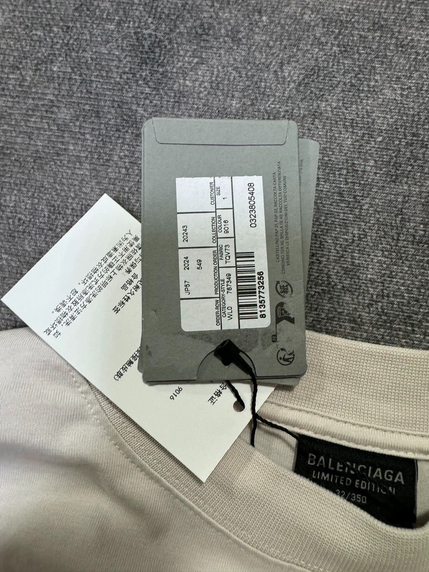 Balenciaga Balenciaga 24fall Racing Need for Speed Joint Adhesive Tape Assembles Logo Short Sleeve Size US S / EU 44-46 / 1 - 4 Thumbnail