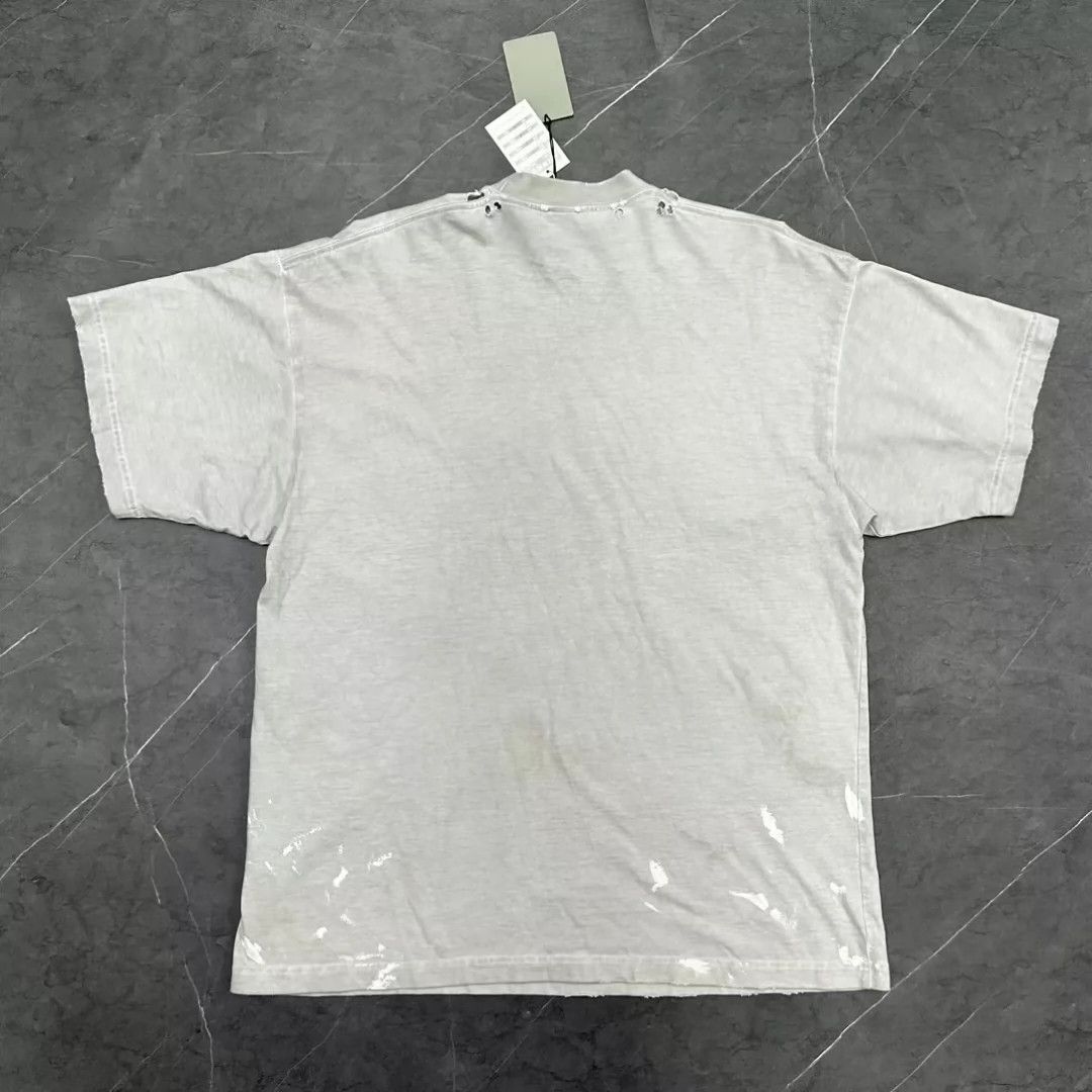 Balenciaga Balenciaga lightning rock splatter destroys short sleeves Size US L / EU 52-54 / 3 - 2 Thumbnail