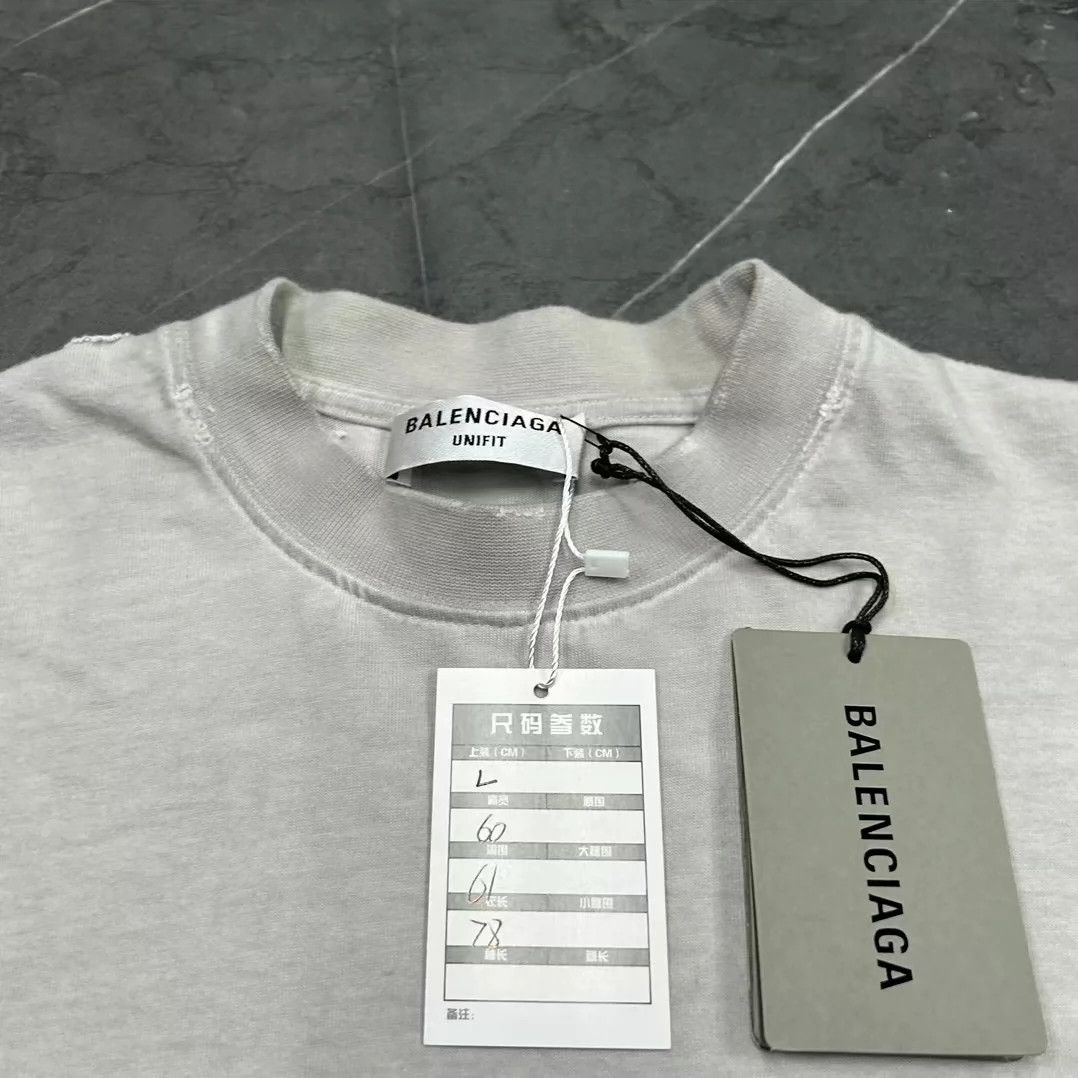 Balenciaga Balenciaga lightning rock splatter destroys short sleeves Size US L / EU 52-54 / 3 - 4 Thumbnail