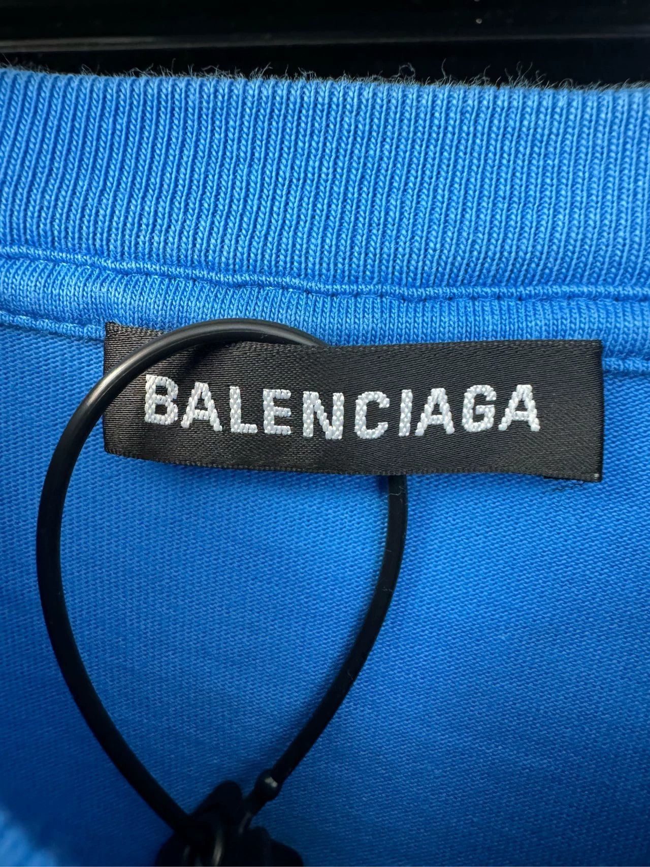 Balenciaga Balenciaga Blue Mastercard Short Sleeve Size US S / EU 44-46 / 1 - 2 Thumbnail