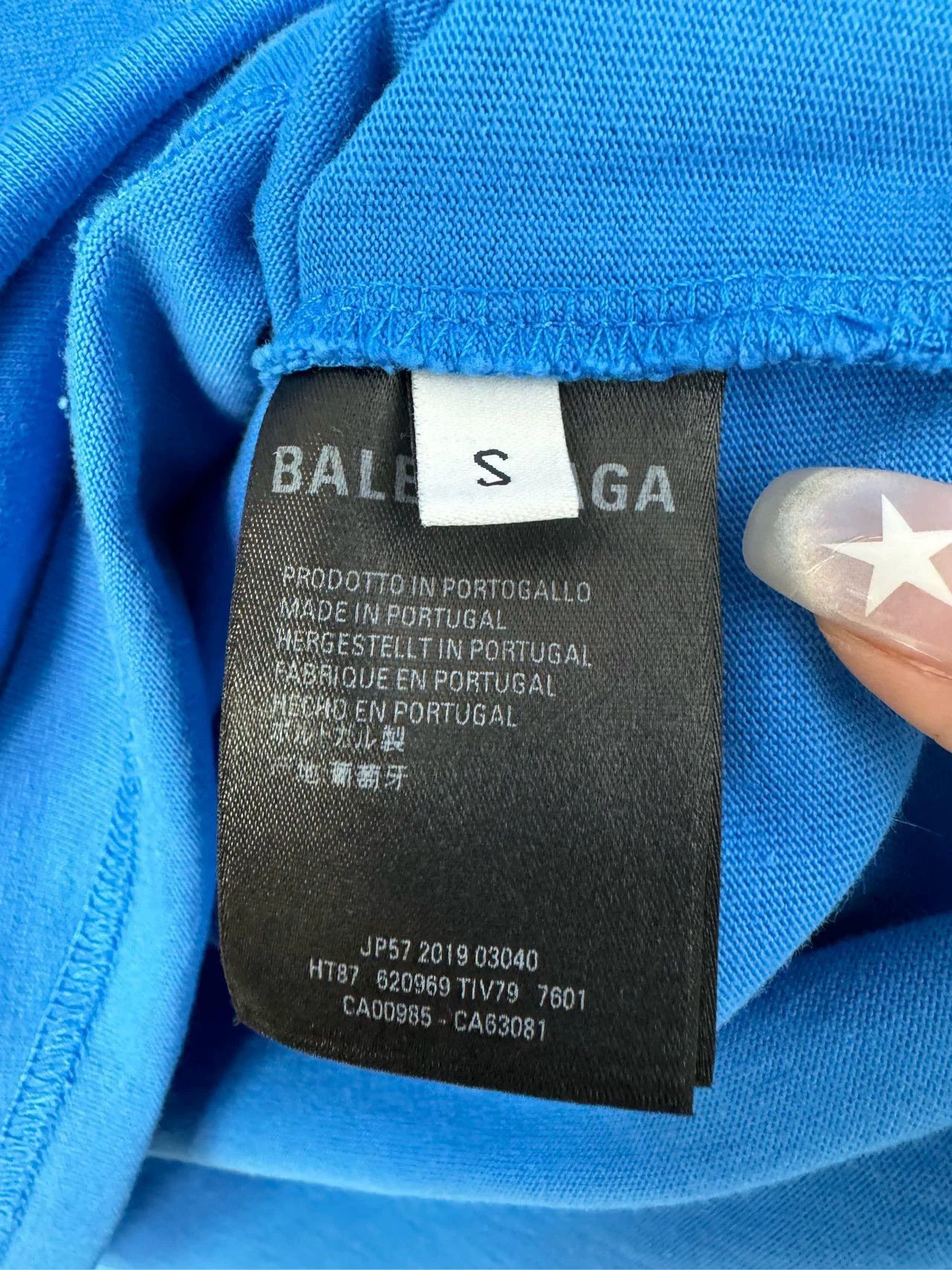 Balenciaga Balenciaga Blue Mastercard Short Sleeve Size US S / EU 44-46 / 1 - 5 Thumbnail