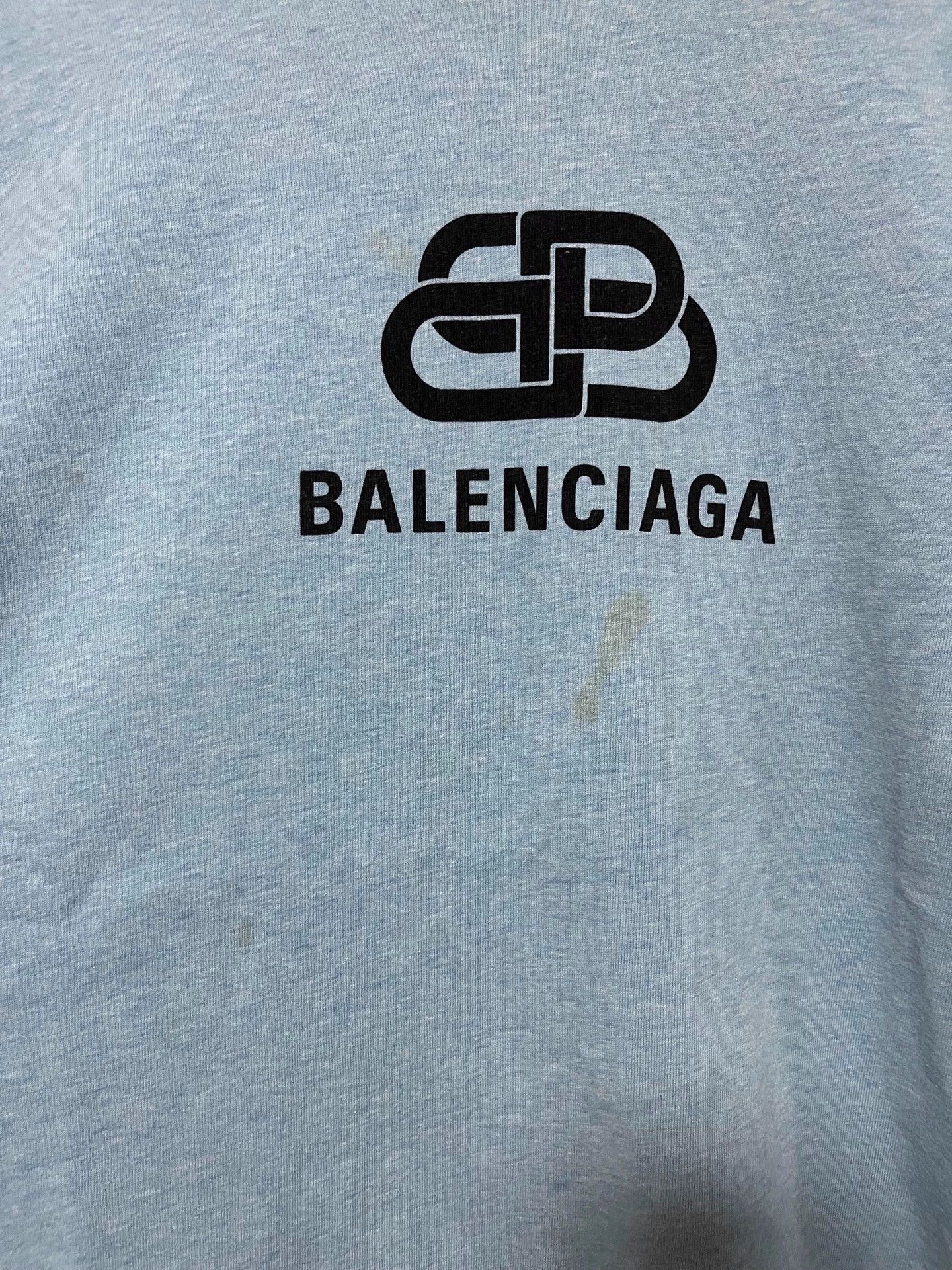 Balenciaga Balenciaga Haze Blue Lock Short Sleeve Size US S / EU 44-46 / 1 - 5 Thumbnail