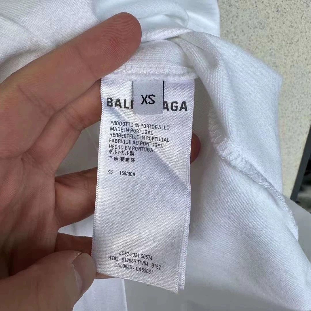 Balenciaga Balenciaga White Green Email Short Sleeve Size US XS / EU 42 / 0 - 4 Thumbnail