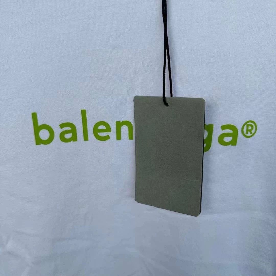 Balenciaga Balenciaga White Green Email Short Sleeve Size US XS / EU 42 / 0 - 3 Thumbnail