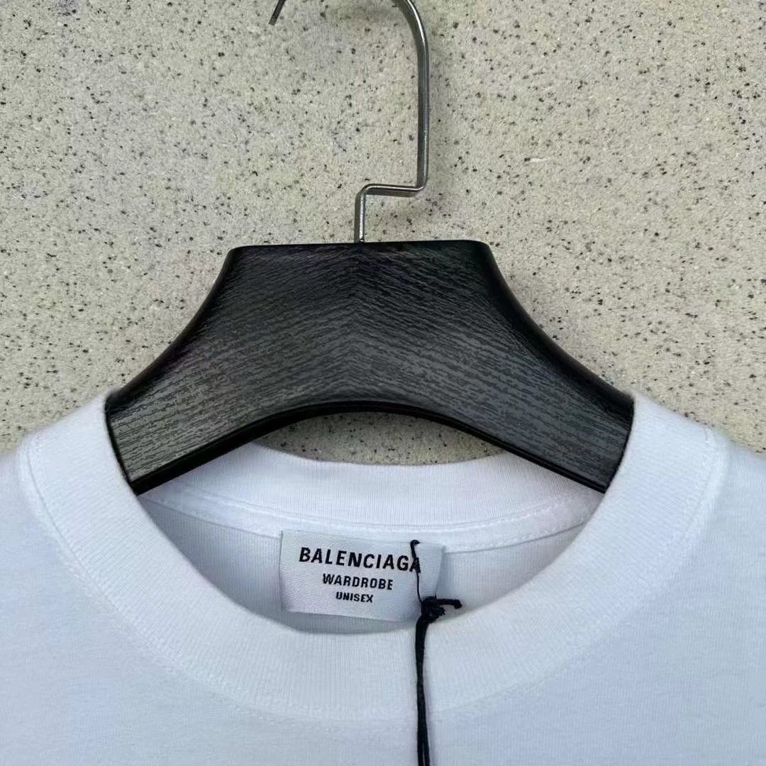 Balenciaga Balenciaga White Green Email Short Sleeve Size US XS / EU 42 / 0 - 2 Thumbnail