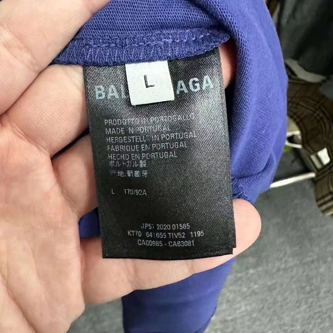 Balenciaga Balenciaga Blue Coke Short Sleeve Size US L / EU 52-54 / 3 - 5 Thumbnail