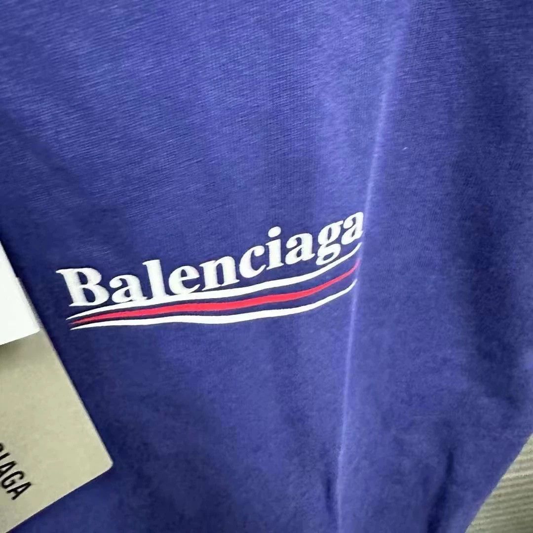 Balenciaga Balenciaga Blue Coke Short Sleeve Size US L / EU 52-54 / 3 - 3 Thumbnail