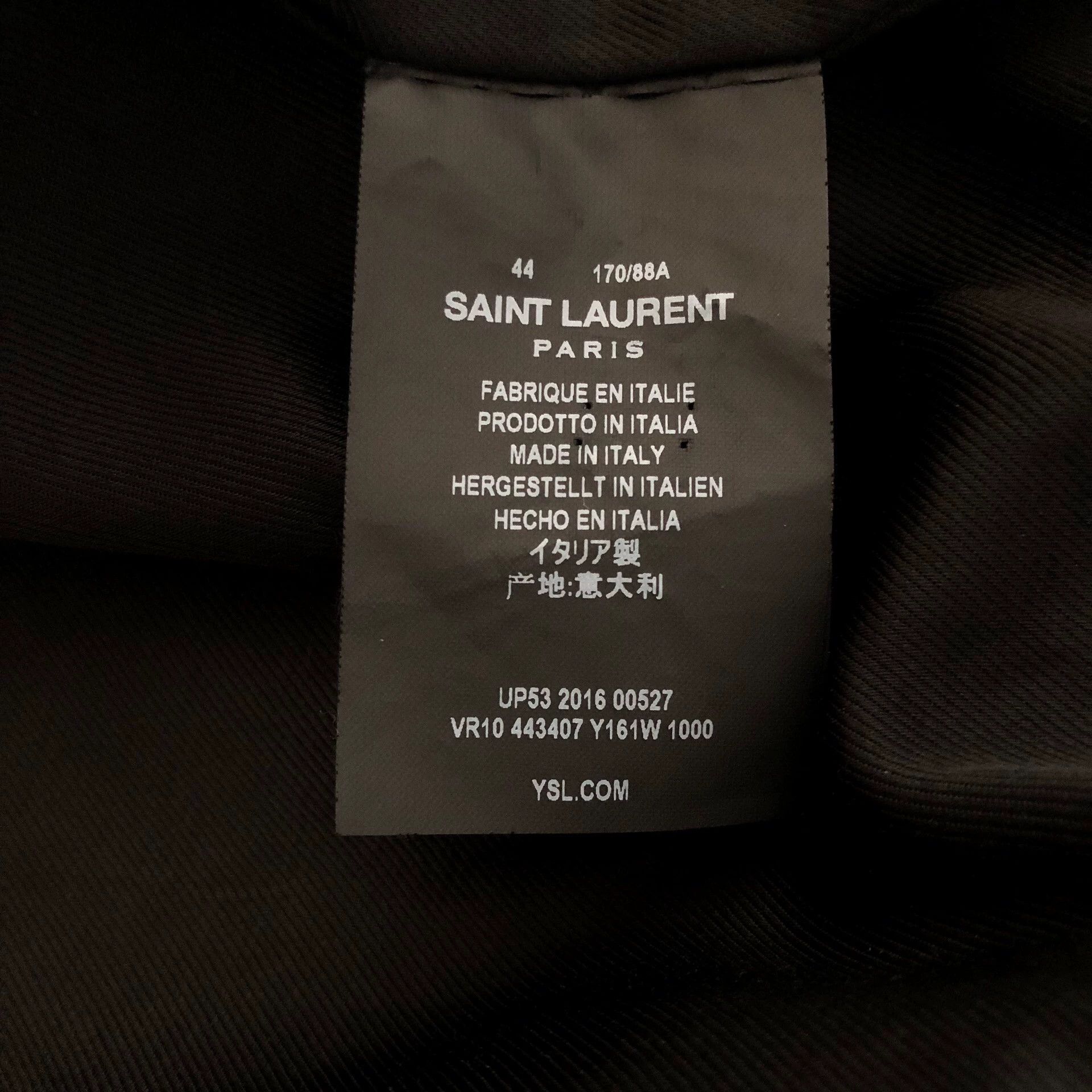 Saint Laurent Paris Saint Laurent Paris Silk baseball jersey Size US S / EU 44-46 / 1 - 7 Thumbnail