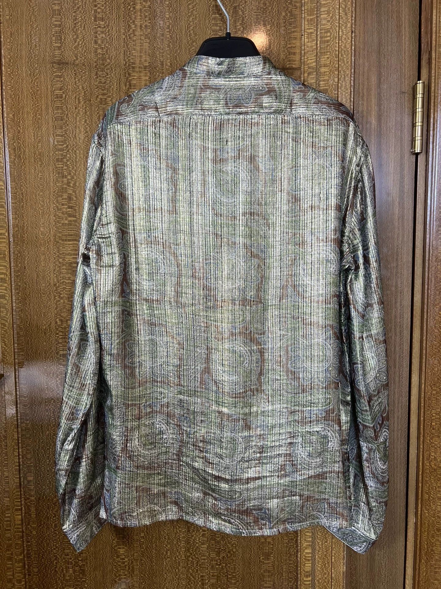 Saint Laurent Paris Saint Laurent Paris Golden Thread Totem Shirt Size US M / EU 48-50 / 2 - 2 Thumbnail