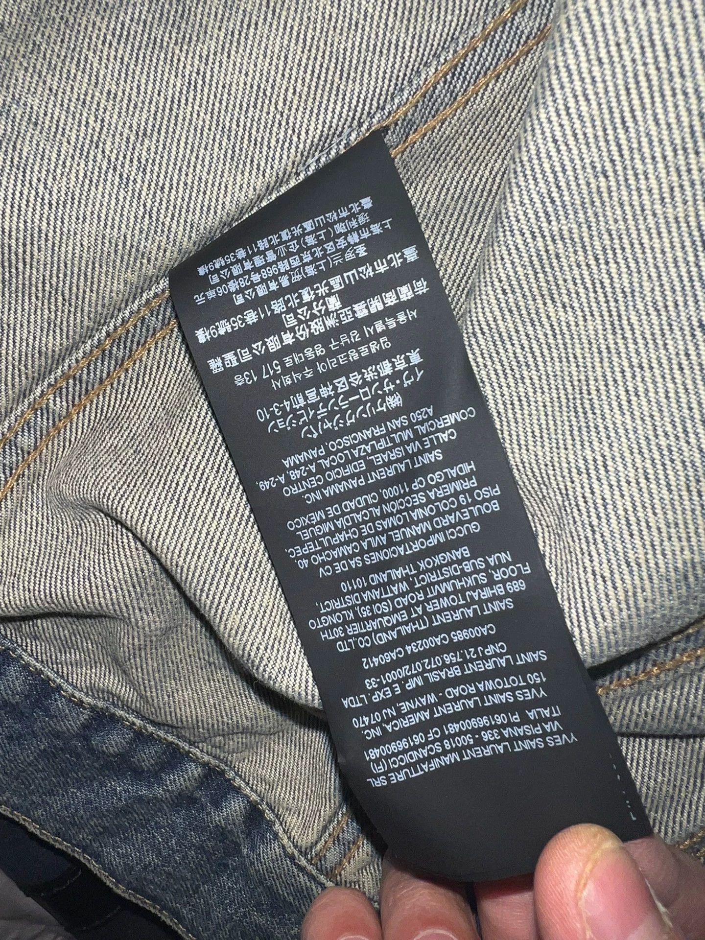 Saint Laurent Paris Saint Laurent Paris Make an old denim jacket Size US L / EU 52-54 / 3 - 4 Thumbnail