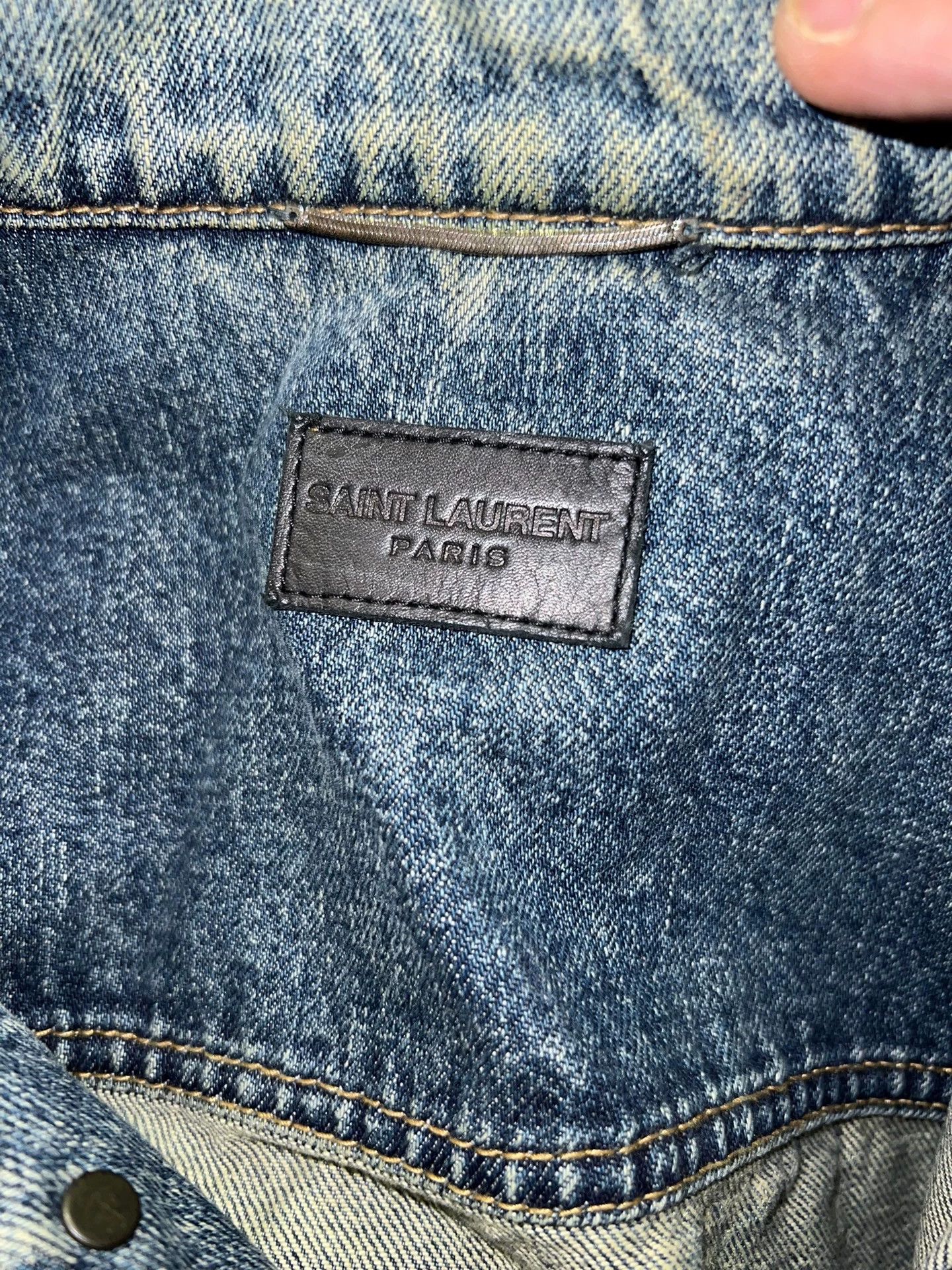 Saint Laurent Paris Saint Laurent Paris Make an old denim jacket Size US L / EU 52-54 / 3 - 2 Thumbnail