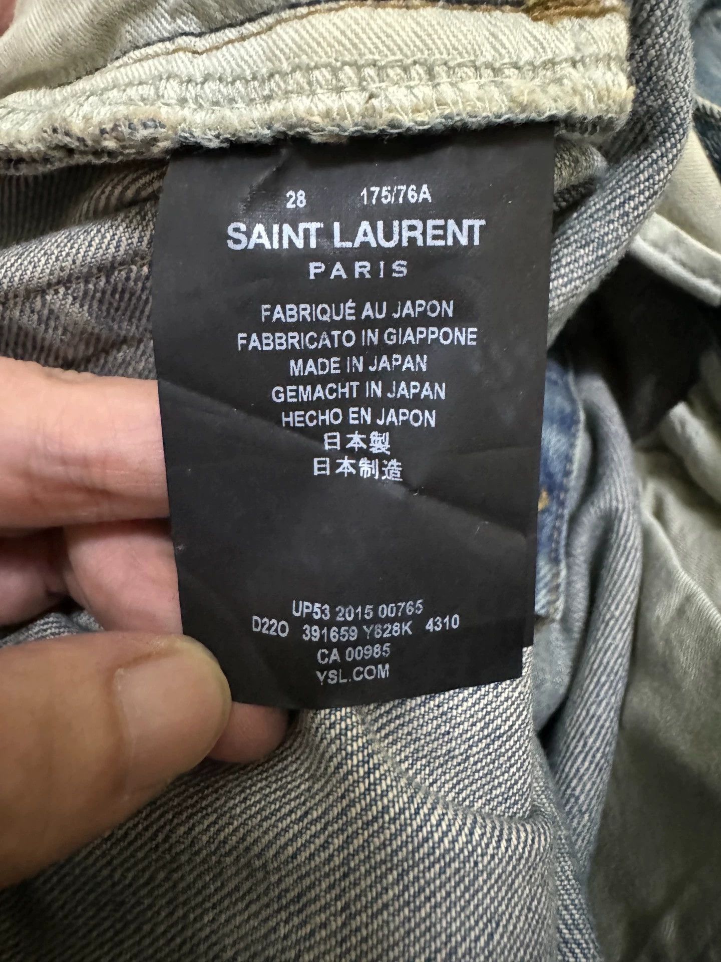 Saint Laurent Paris Saint Laurent Paris Damaged jeans Size US 29 - 6 Thumbnail