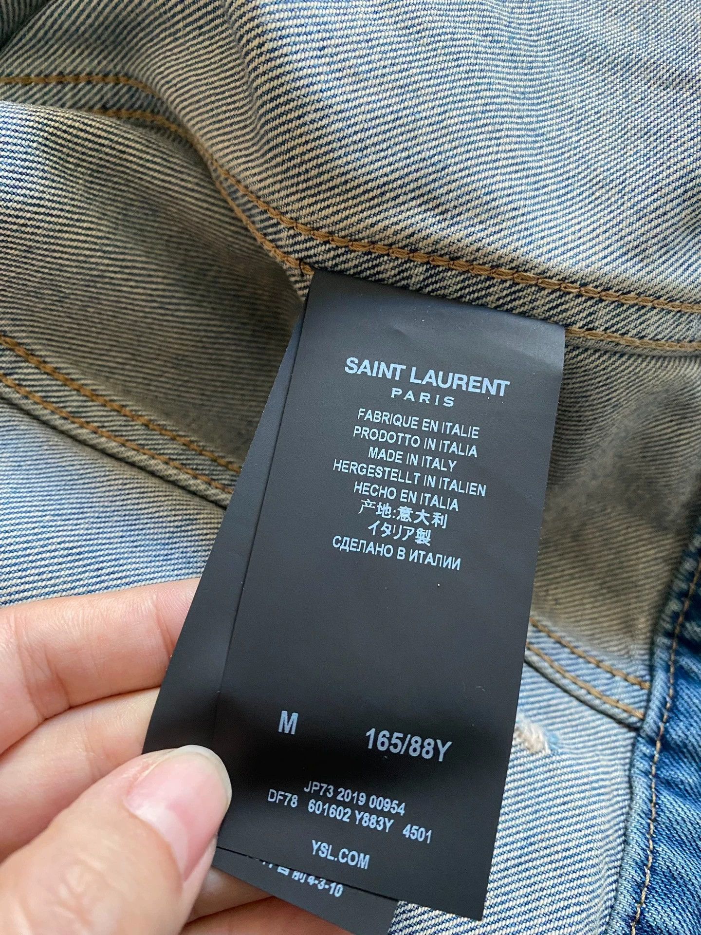 Saint Laurent Paris Saint Laurent Paris Denim jacket Size US M / EU 48-50 / 2 - 4 Thumbnail