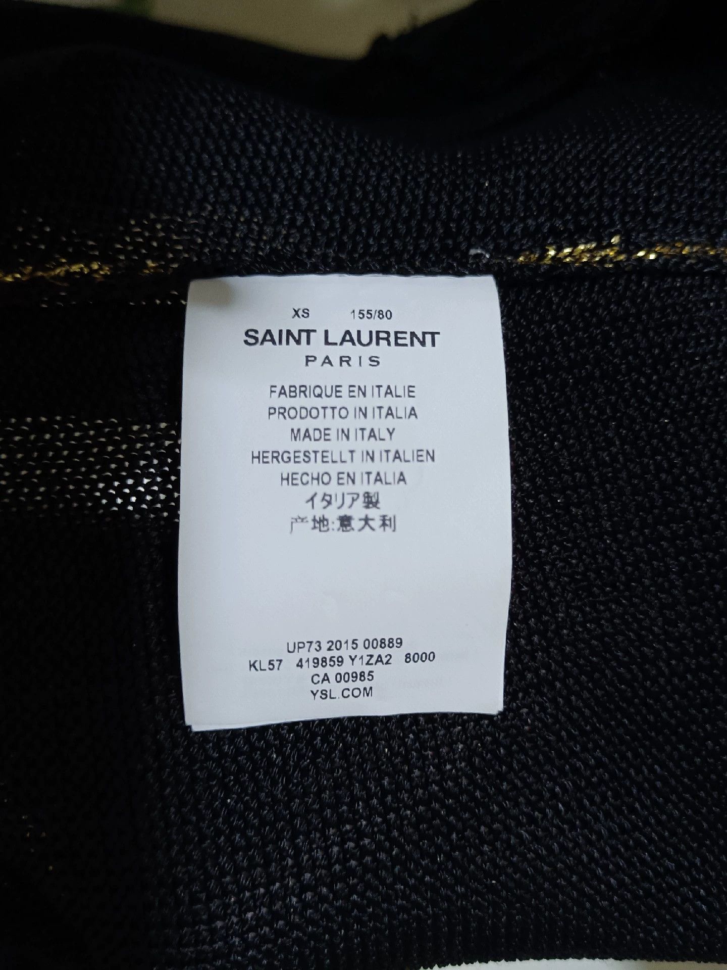 Saint Laurent Paris Saint Laurent Paris Golden cardigan Size US XS / EU 42 / 0 - 4 Thumbnail