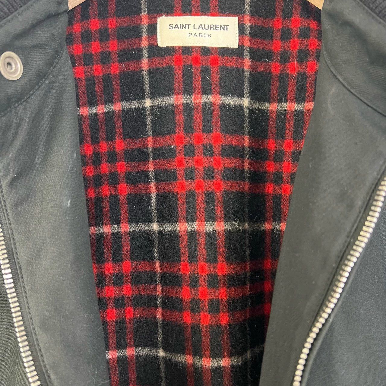 Saint Laurent Paris Saint Laurent Paris Knitted patchwork jacket Size US XL / EU 56 / 4 - 5 Thumbnail