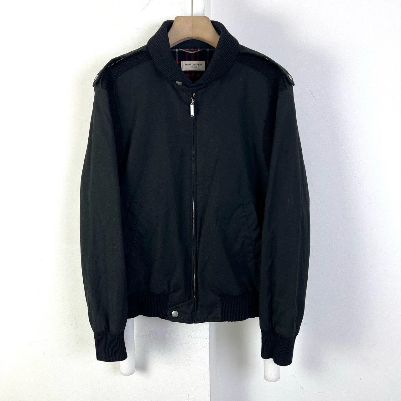 Saint Laurent Paris Saint Laurent Paris Knitted patchwork jacket Size US XL / EU 56 / 4 - 2 Thumbnail
