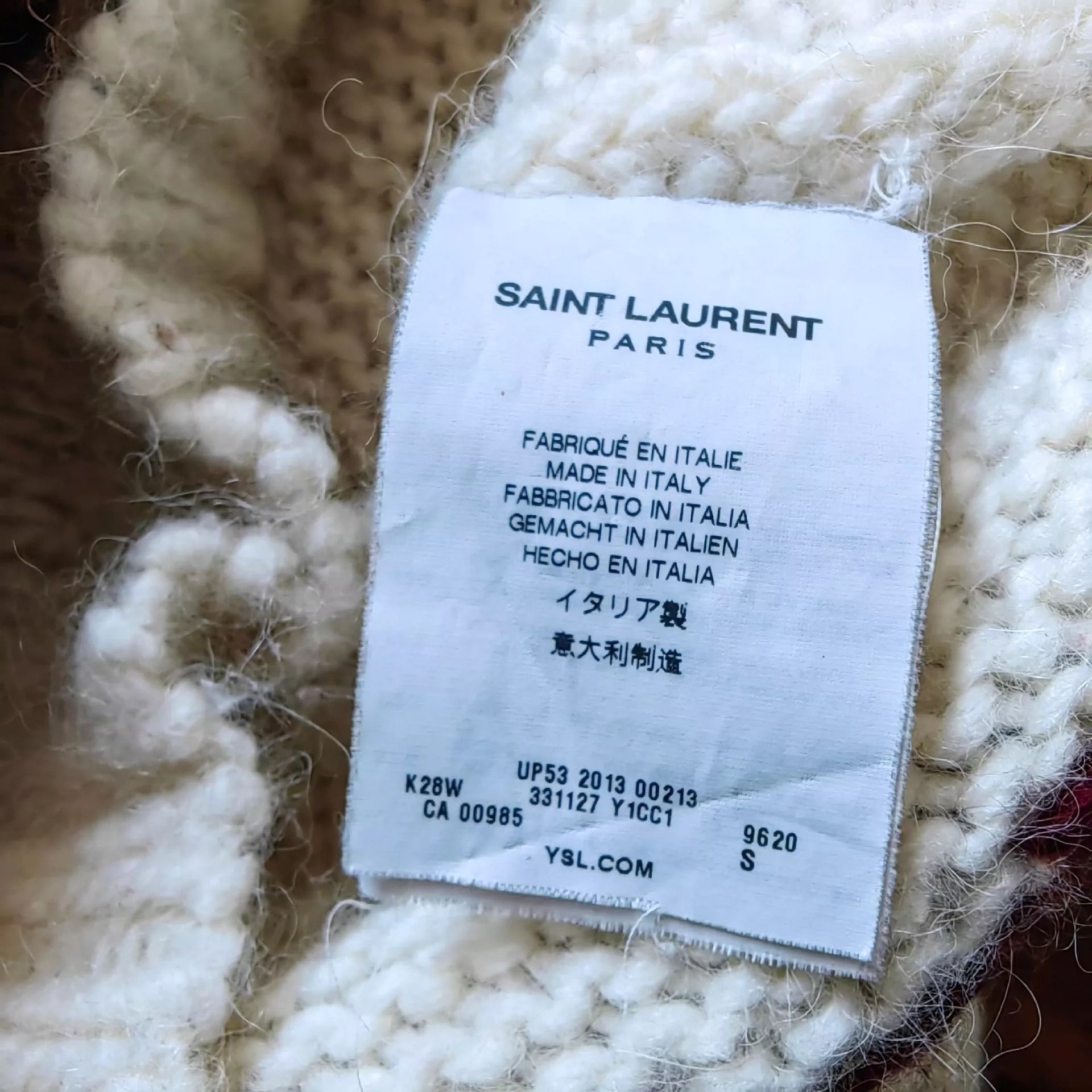 Saint Laurent Paris Saint Laurent Paris Rivet sweater Size US S / EU 44-46 / 1 - 5 Thumbnail