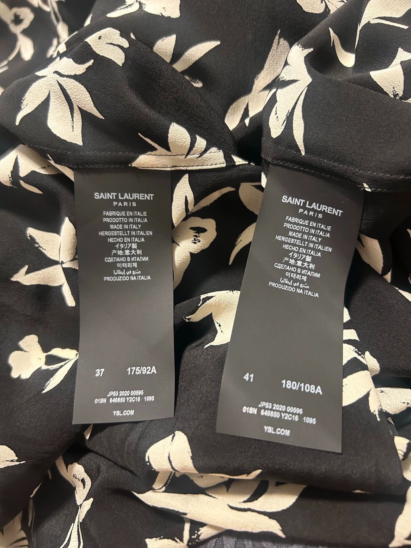 Saint Laurent Paris Saint Laurent Paris Maple Leaf Orchid Shirt Size US S / EU 44-46 / 1 - 4 Thumbnail