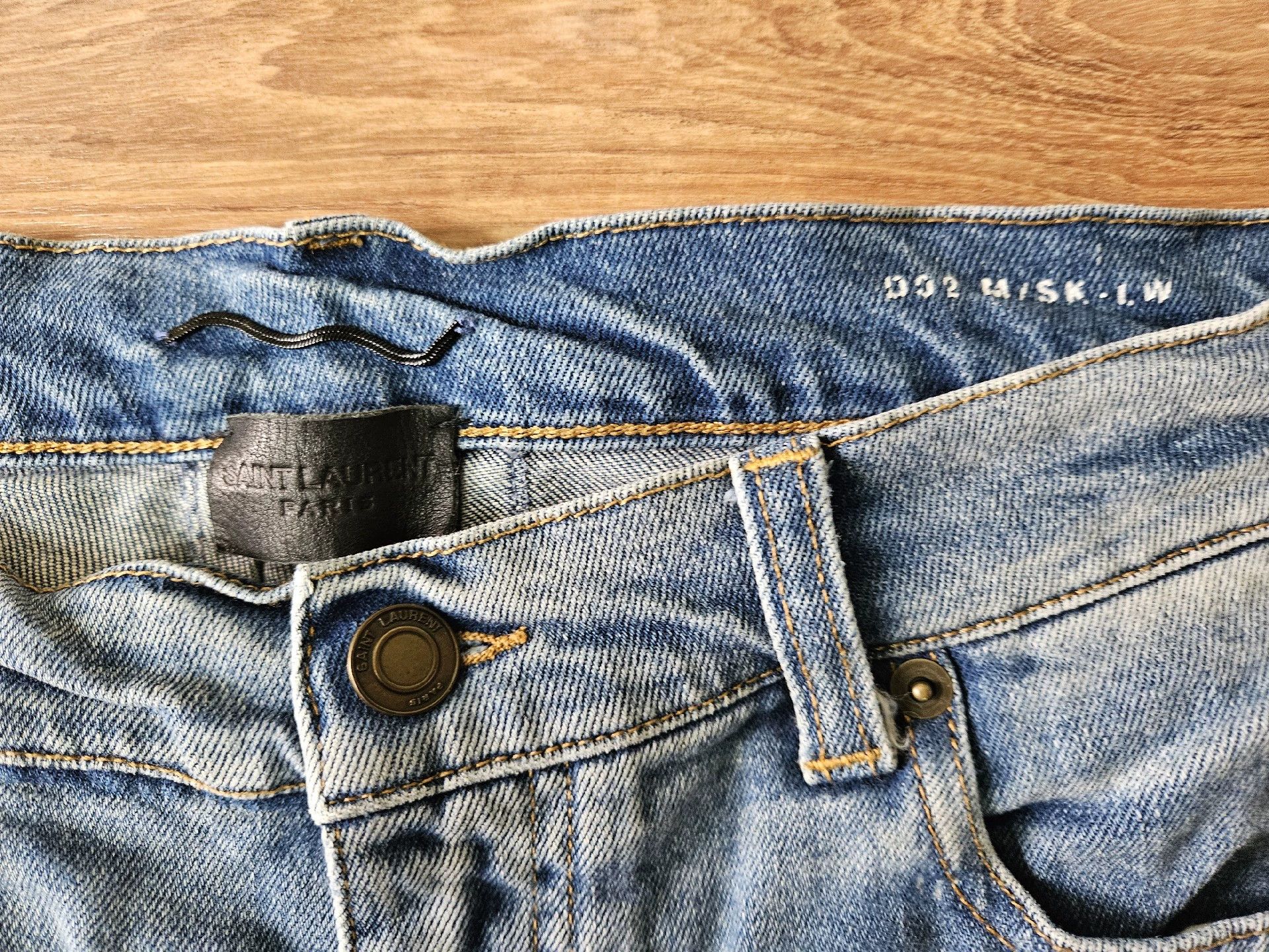 Saint Laurent Paris Saint Laurent Paris Blue Jeans Size US 33 - 2 Thumbnail