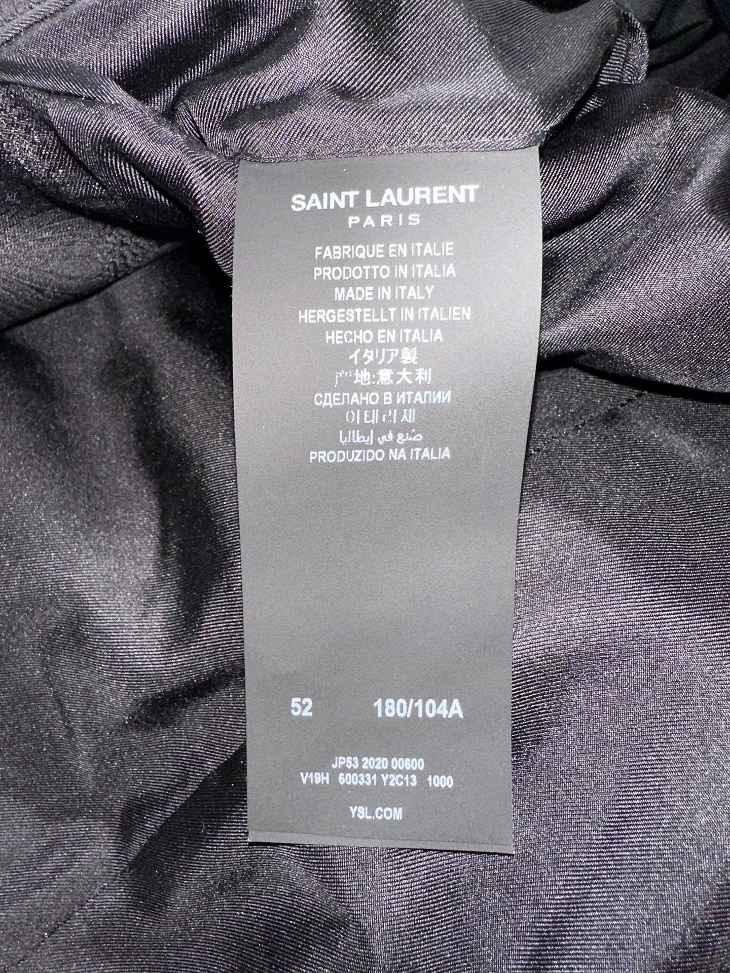 Saint Laurent Paris Saint Laurent Paris Dark patterned suit Size US XL / EU 56 / 4 - 4 Thumbnail