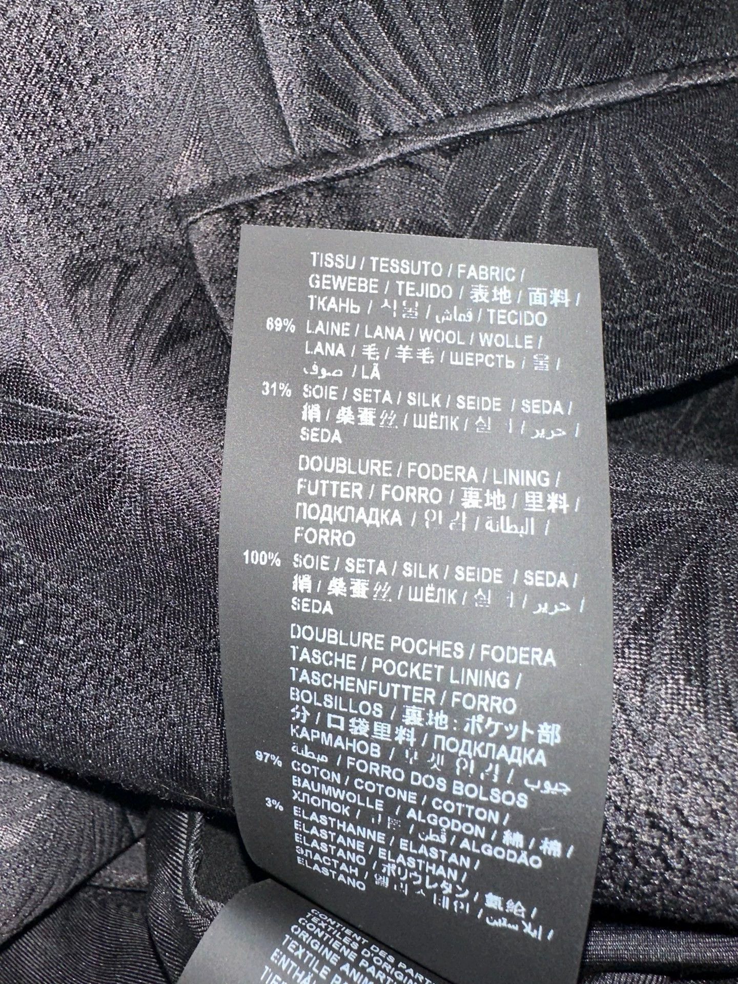 Saint Laurent Paris Saint Laurent Paris Dark patterned suit Size US XL / EU 56 / 4 - 5 Thumbnail