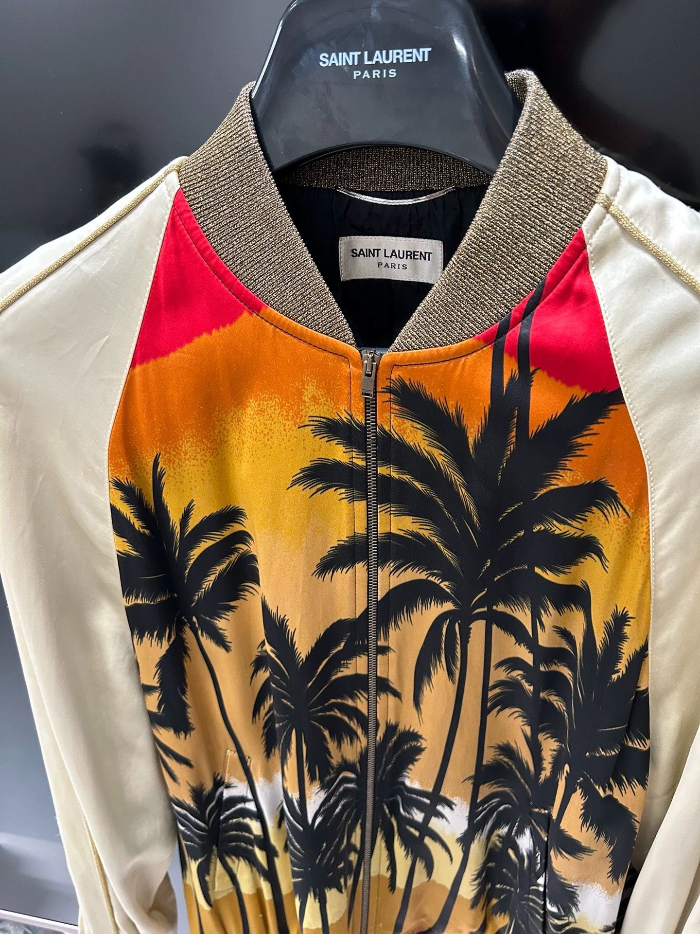 Saint Laurent Paris Saint Laurent Paris Golden thread coconut tree jacket Size US M / EU 48-50 / 2 - 2 Thumbnail
