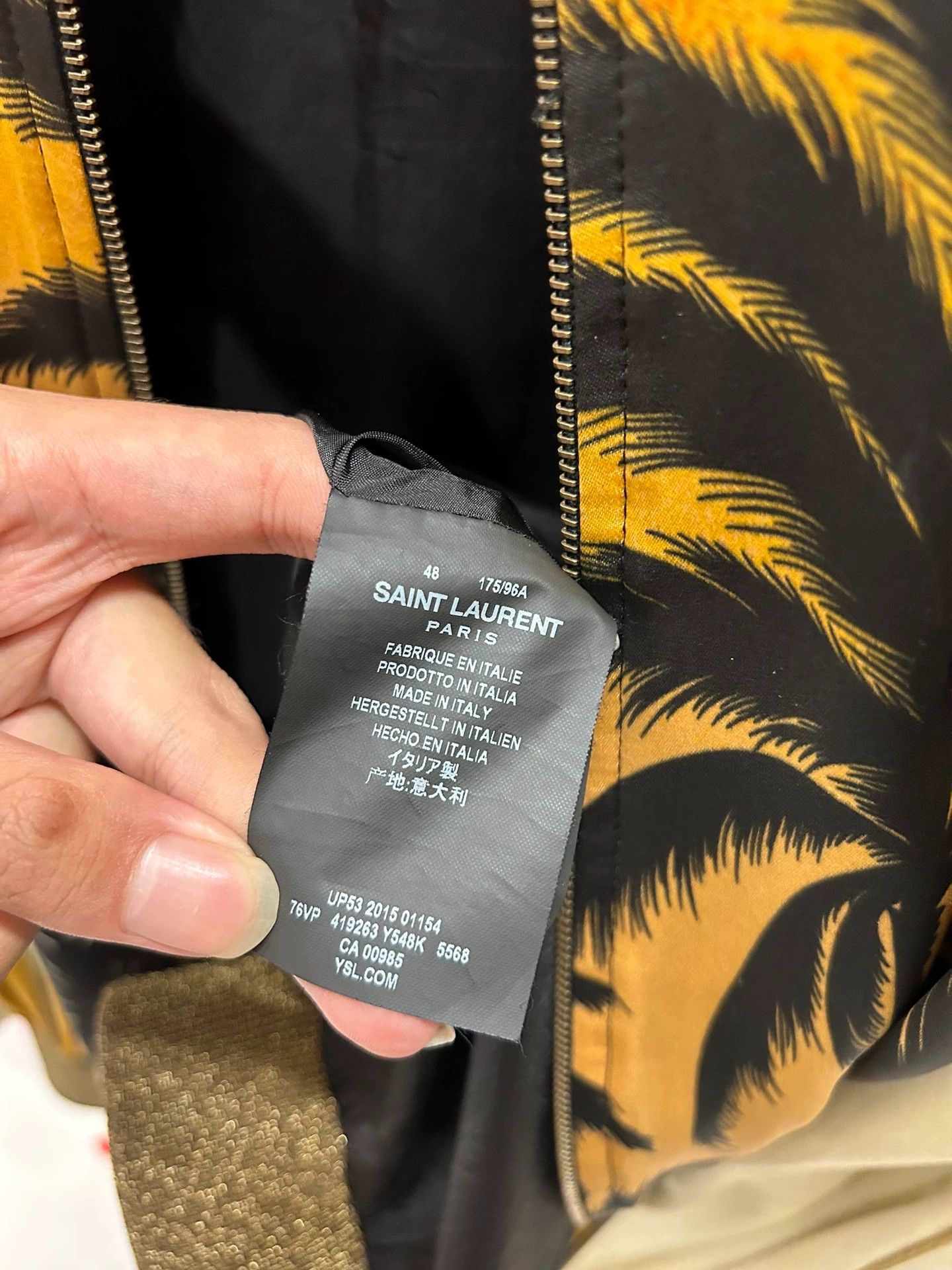 Saint Laurent Paris Saint Laurent Paris Golden thread coconut tree jacket Size US M / EU 48-50 / 2 - 5 Thumbnail
