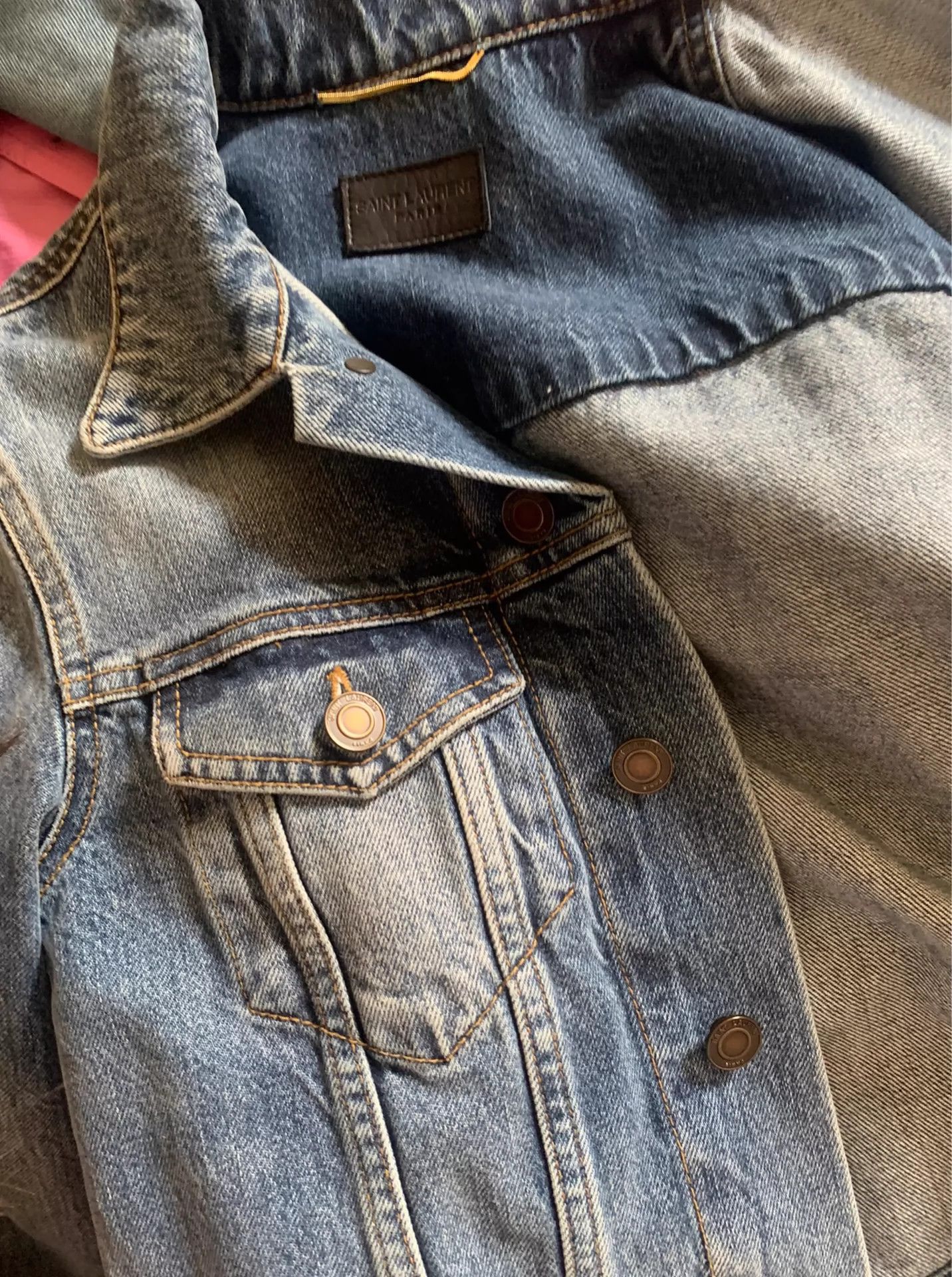 Saint Laurent Paris Saint Laurent Paris Blue denim jacket Size US XS / EU 42 / 0 - 5 Thumbnail