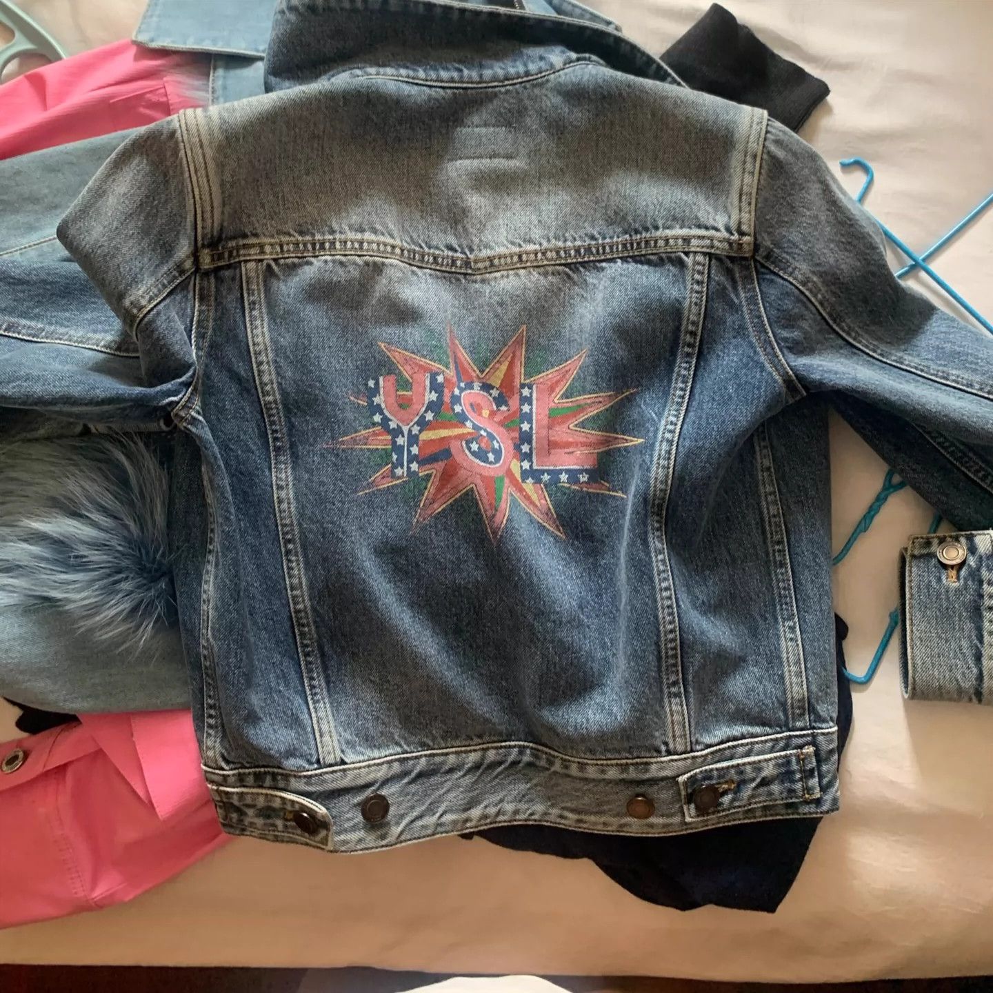 Saint Laurent Paris Saint Laurent Paris Blue denim jacket Size US XS / EU 42 / 0 - 2 Thumbnail