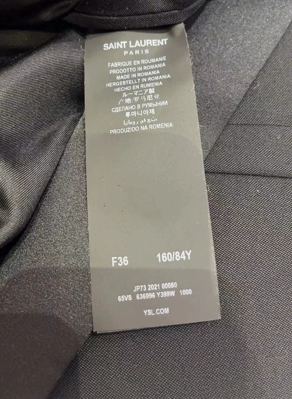 Saint Laurent Paris Saint Laurent Paris Le Smoking Size US S / EU 44-46 / 1 - 4 Thumbnail