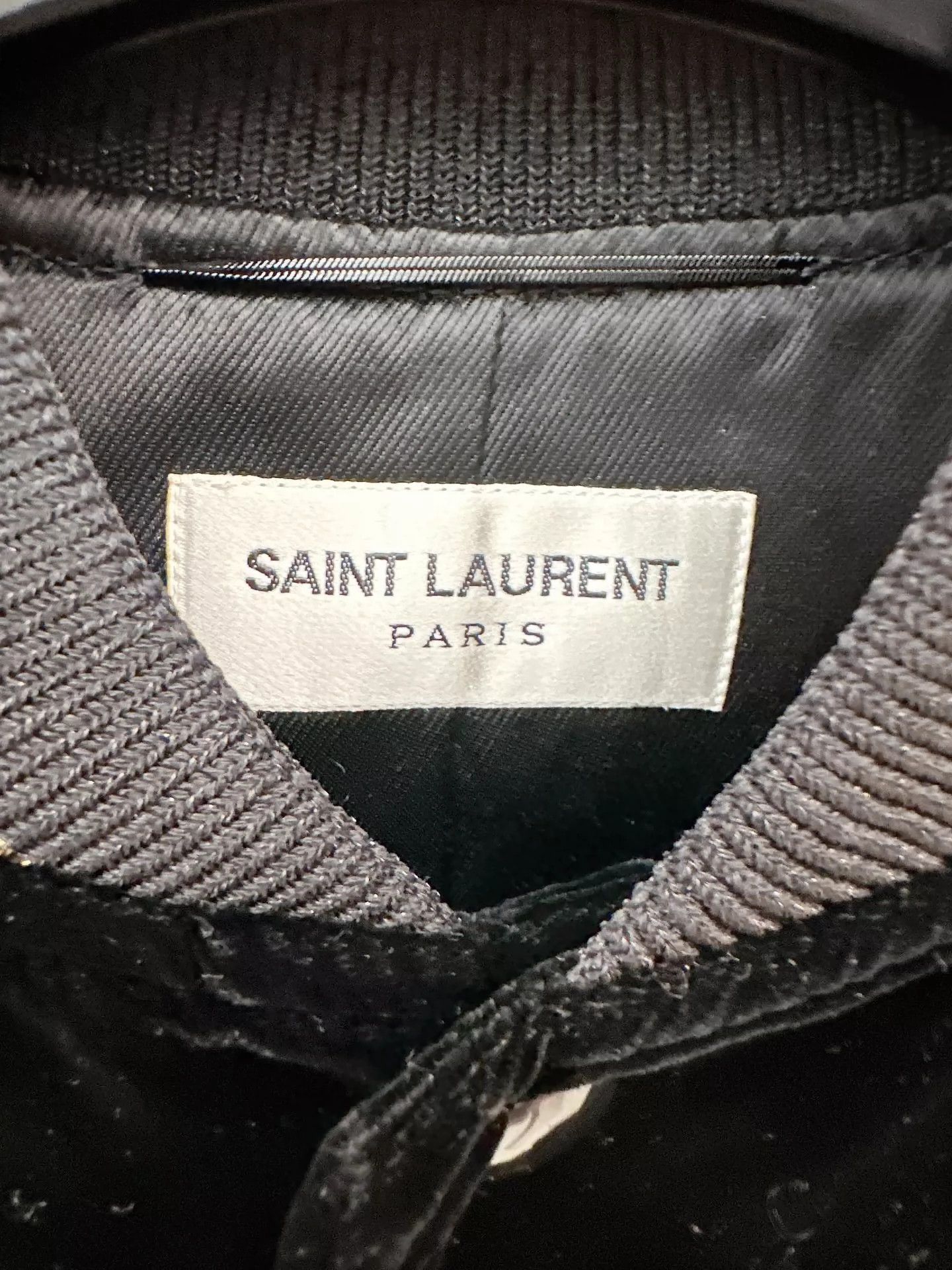 Saint Laurent Paris Saint Laurent Paris Velvet baseball jersey Size US S / EU 44-46 / 1 - 3 Thumbnail