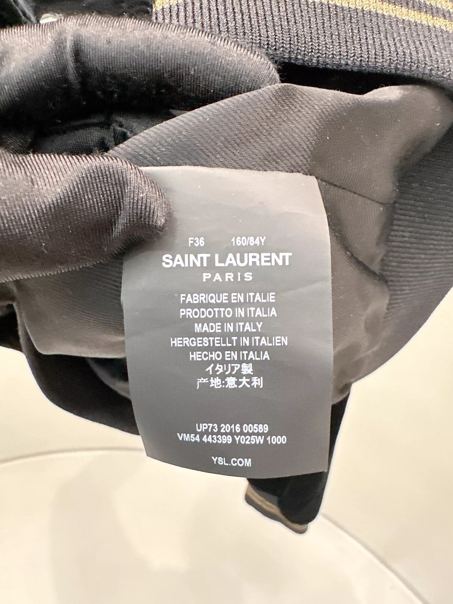 Saint Laurent Paris Saint Laurent Paris Velvet baseball jersey Size US S / EU 44-46 / 1 - 4 Thumbnail
