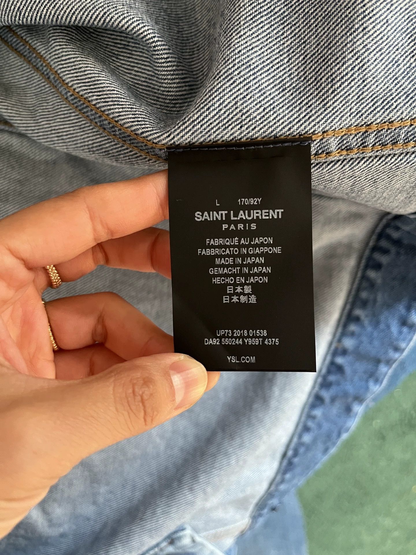 Saint Laurent Paris Saint Laurent Paris denim Size US S / EU 44-46 / 1 - 6 Thumbnail