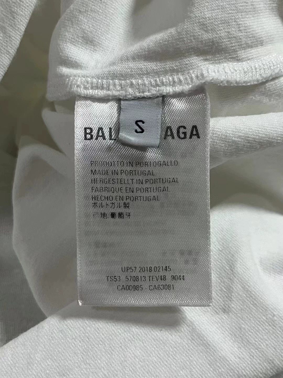 Balenciaga BBalenciaga White Lock Short Sleeve Size US S / EU 44-46 / 1 - 4 Thumbnail