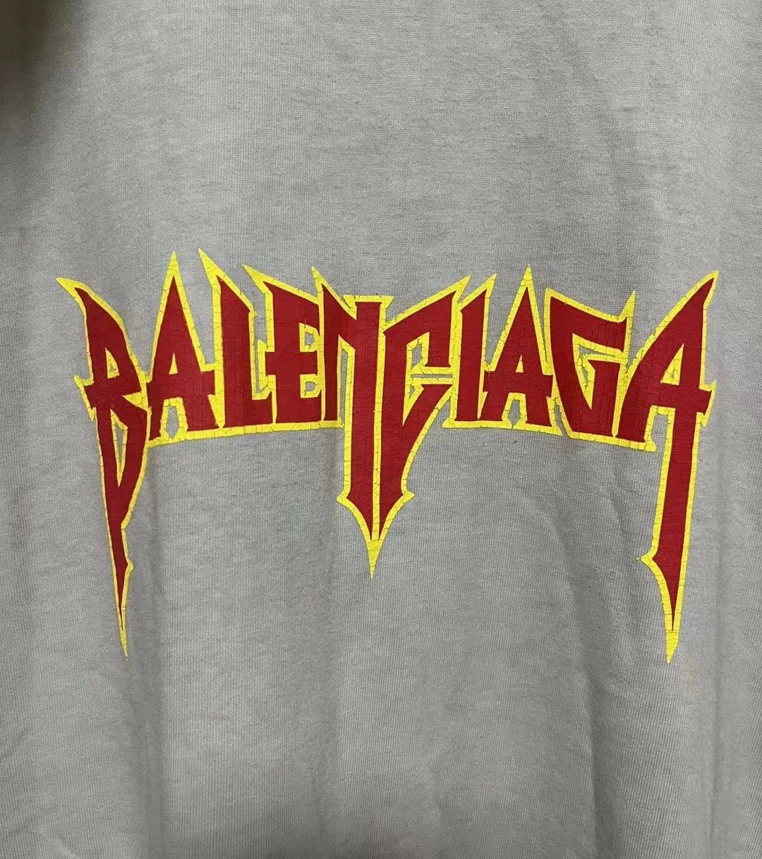 Balenciaga Balenciaga Inkjet Rock Flame Lightning Logo Short Sleeve Size US S / EU 44-46 / 1 - 3 Thumbnail