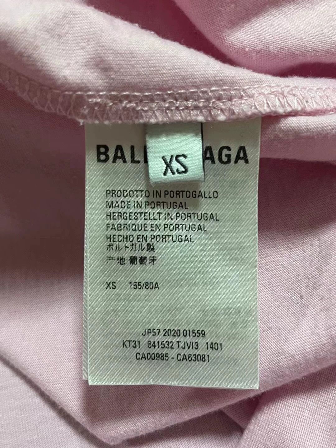 Balenciaga Balenciaga Pink G7 Language Short Sleeves Size US XS / EU 42 / 0 - 4 Thumbnail