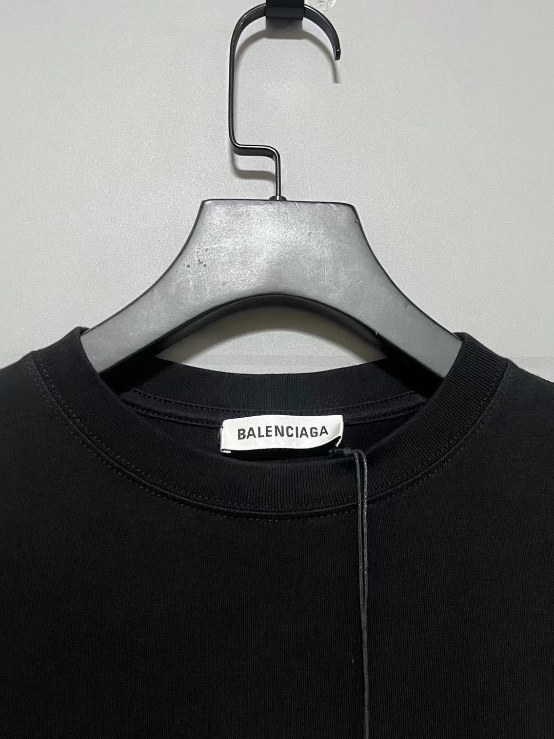 Balenciaga Balenciaga Black Wave Cola Short Sleeve Size US XS / EU 42 / 0 - 3 Thumbnail