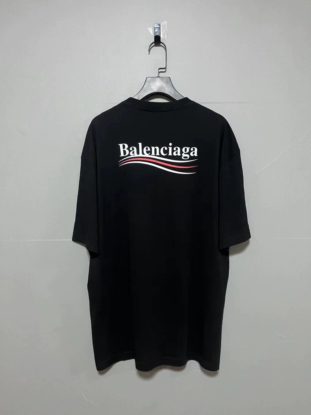 Balenciaga Balenciaga Black Wave Cola Short Sleeve Size US XS / EU 42 / 0 - 2 Thumbnail