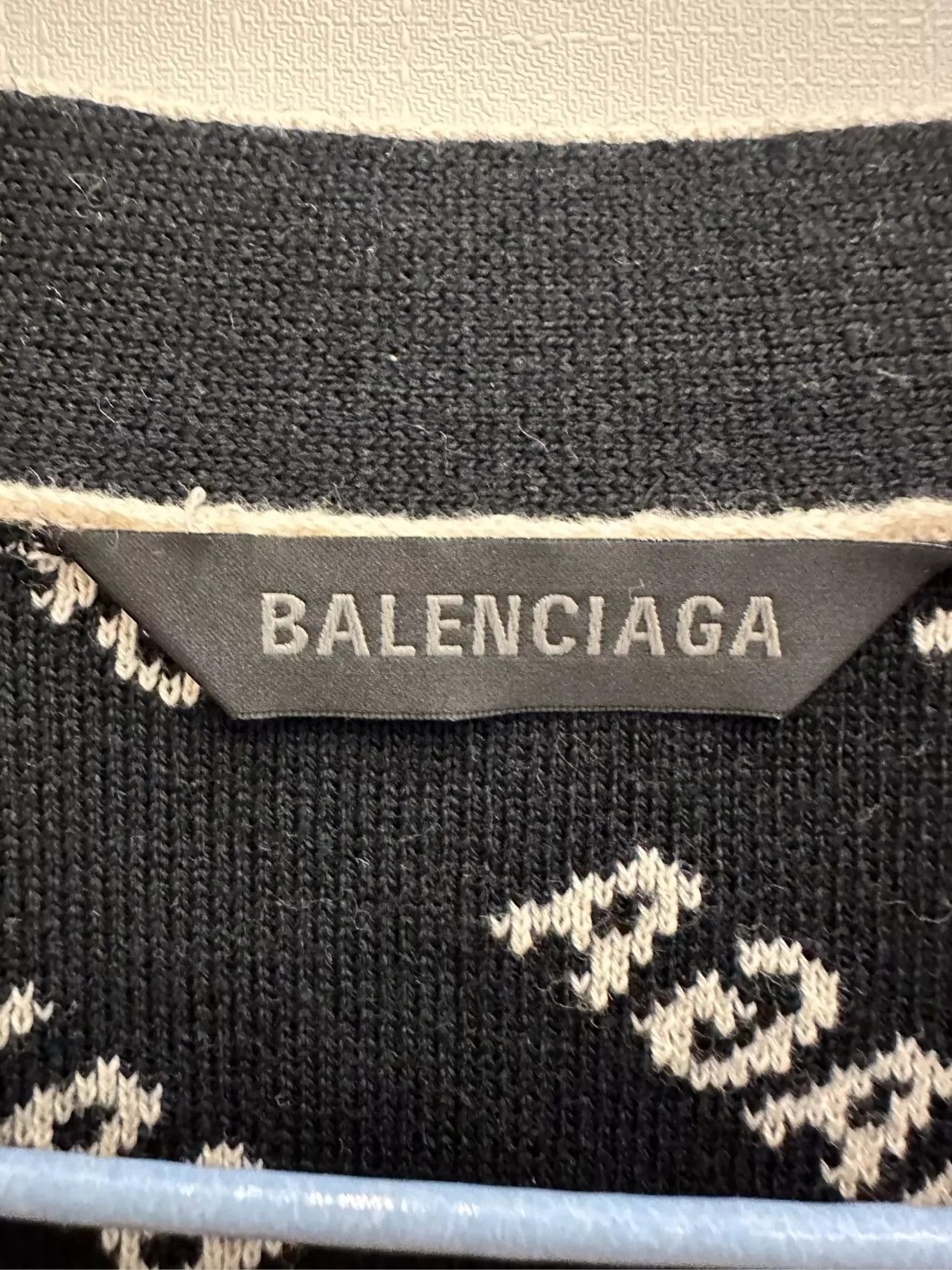 Balenciaga Balenciaga Full Logo Knitted Cardigan Size US L / EU 52-54 / 3 - 2 Thumbnail